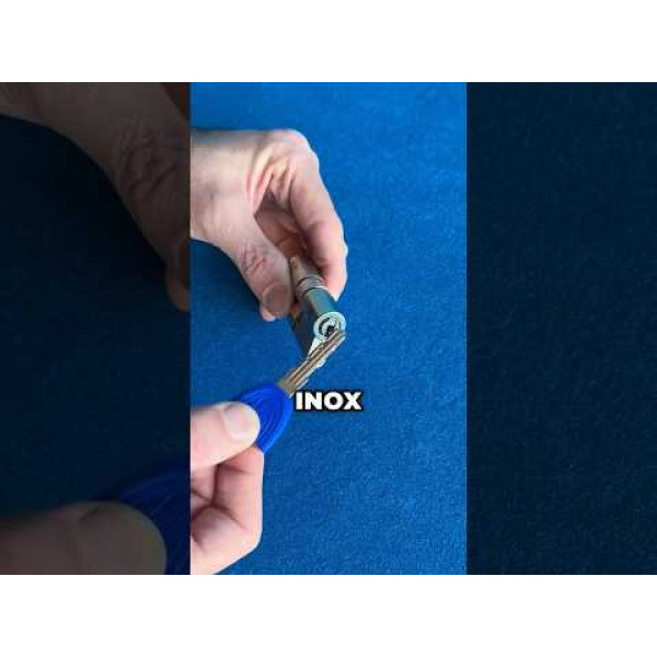 CILINDRO DOPPIO L 60 X-TRA WINKHAUS INOX SATIINATO SKG3 A=30 B=30 FRIZIONATO 3 CHIAVI