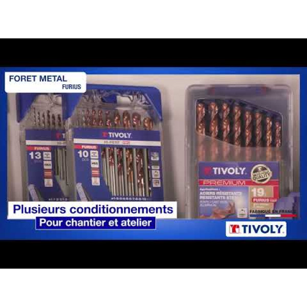 SET PUNTE PER METALLO HSS FURIOS TIVOLY 25 PZ