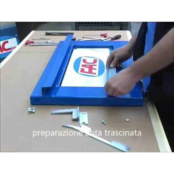 KIT TELESCOPICO 2 ANTE KA5100 108 FAC APERTURA FINO A 8 MT