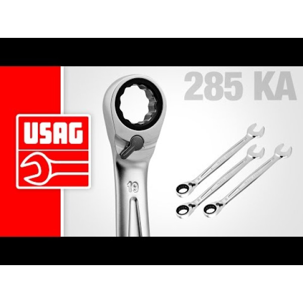 SERIE 12 CHIAVI COMBINATE A CRICCHETTO 285 KADS12 USAG