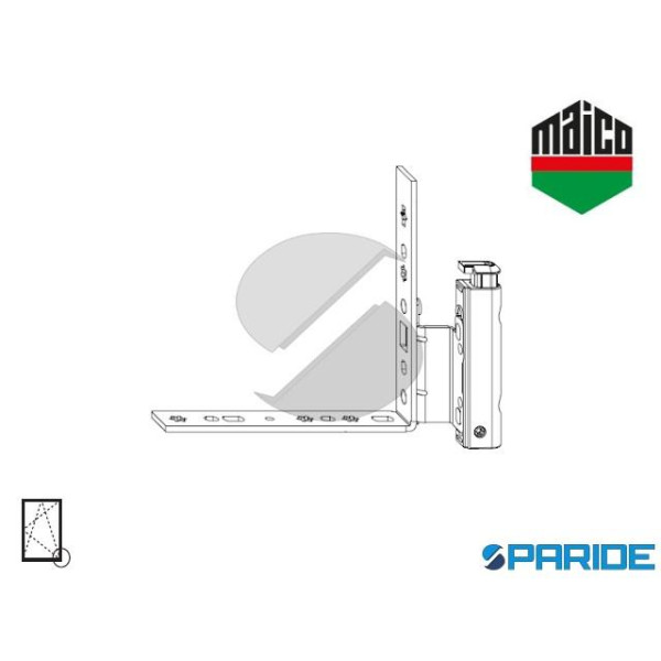 ANGOLO CERNIERA DT130 12/18-9 DESTRO 54710 MAICO F...