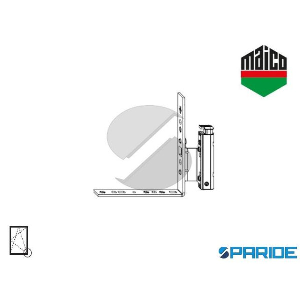 ANGOLO CERNIERA DT130 12\20-13 DESTRO 209413 MAICO PORTA-FINESTRA FISSAGGIO BATTUTA