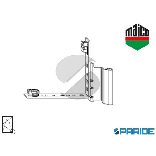 ANGOLO CERNIERA PVC 12\20-13 DESTRO 54892 IN APPOG...