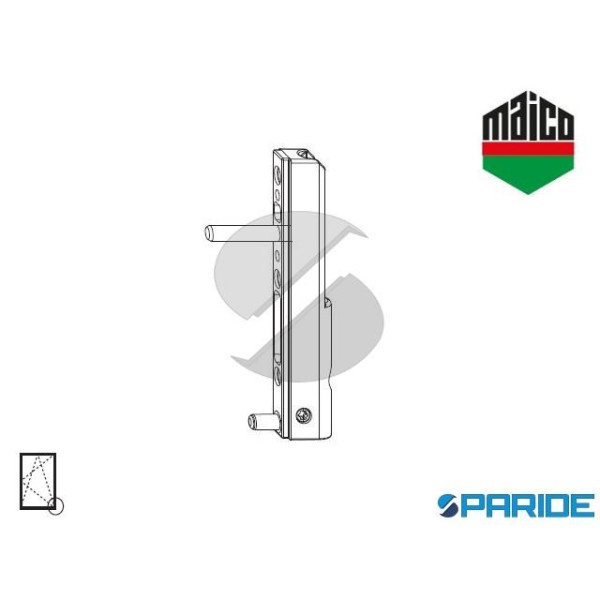 ANGOLO CERNIERA PVC CON PERNI DI POSIZIONAMENT0 5X23 MM 52479 MAICO