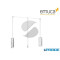 APPENDIABITI ARMADI REGOLABILE 450-600 MM 12 KG ACCIAIO BIANCO 7030015 EMUCA