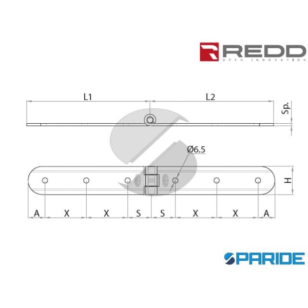 ASENERA 240X240 MM 160 REDD ROTONDA RIGATA H40 NERA