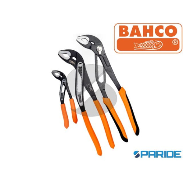 ASSORTIMENTO 3 PINZE REGOLABILI BAHCO