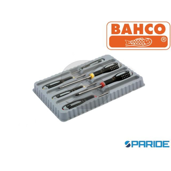 Bahco BAH022030 Tekno Parallele Cacciavite Punta a fessure 3mm x 100mm Gambo Tondo 