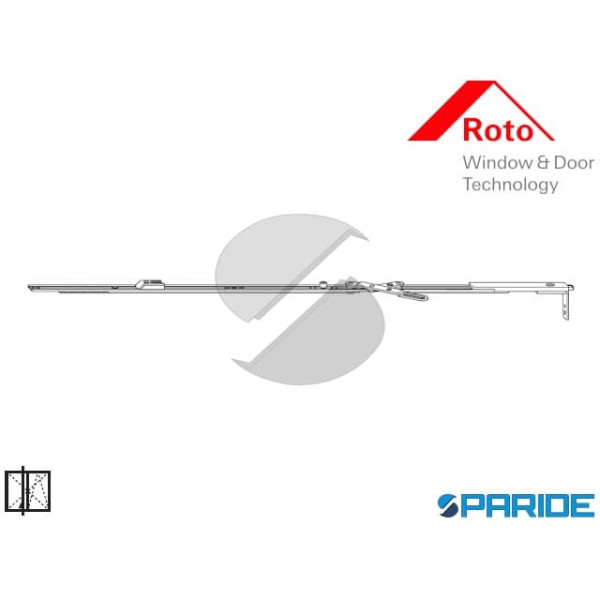 ASTA A LEVA FIX 1601-1800 331968 ROTO NX LEGNO EUR...