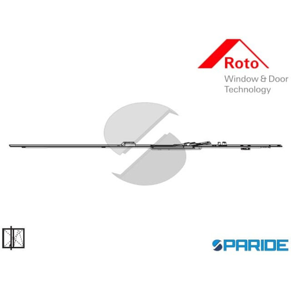 ASTA A LEVA KSR 801-1000 2007117 ROTO NX LEGNO CAV...