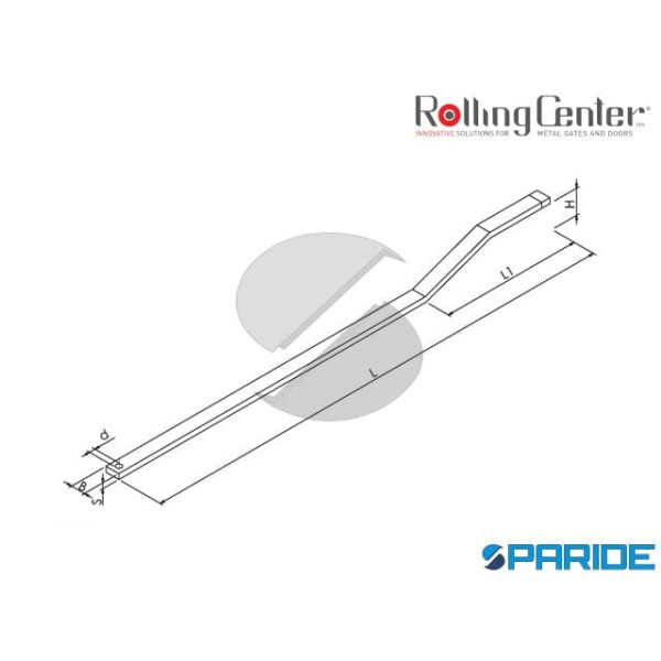 ASTA SUPERIORE 82P PER PORTONE ROLLING CENTER