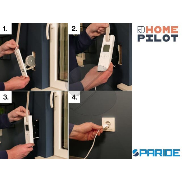 AVVOLGITORE ELETTRICO ROLLOTRON HOME PILOT A INCASSO PER TAPPARELLE SERIE PURE I 165 185