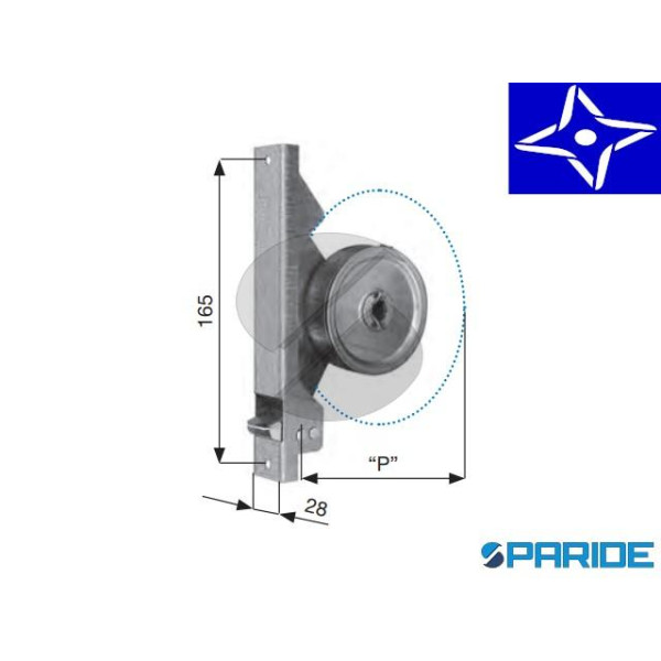 AVVOLGITORE SEMI INCASSO INTERASSE 165 MM 8 MT PER...