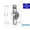 AVVOLGITORE SEMI INCASSO INTERASSE 200 MM 5,5MT DX-SX PER TAPPARELLE
