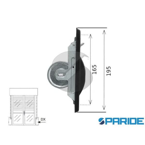 AVVOLGITORE SEMINCASSO M5,5 DX CON PLACCA