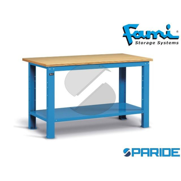 BANCO DA LAVORO WORK CON PIANO IN LEGNO L 1500 MM ...