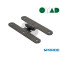 BANDELLA A DOPPIO T 8330 CM16 OMAD ROTONDA RIGATA NERA