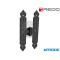 BANDELLA DOPPIO T L 16 CM 200 REDD CUORE RIGATA H28 NERA