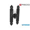 BANDELLA DOPPIO T L 20 CM 220 DX REDD CUORE RIGATA H30 SFILABILE NERA