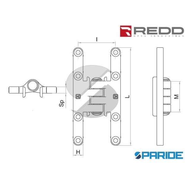 BANDELLA DOPPIO T L 20 CM TSL218 REDD ROTONDAH12 SCOMPARSA NERA