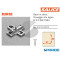 BASE A CROCE REGOLABILE H 0 B2R3E09 SALICE