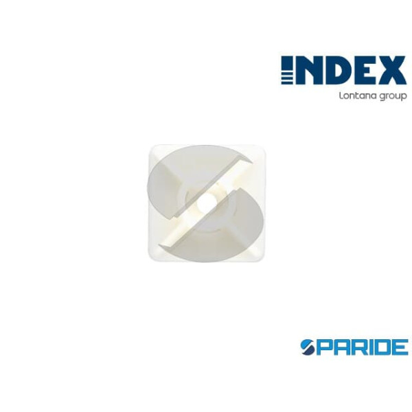 BASE ADESIVA PER FASCETTE 19X19 MM BIANCA INDEX