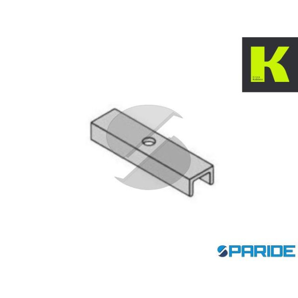 BINARIO INFERIORE A U 2200 4A 3MT ALLUMINIO KRONA ...
