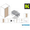 BINARIO SUPERIORE ANTA DOPPIA VELETTA 1010\6  3MT KRONA KOBLENZ SYSTEM 1011\40