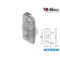 BLOCCA MARTELLINE RETTANGOLARE CROMO SATINATO DISEC BMAR01A18F6