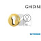 BOCCHETTA MILENA TONDA OTTONE LUCIDO VERNICIATO 55748635001 GHIDINI