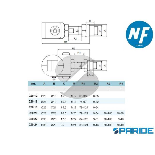 BOCCOLA M16 PER CARDINI PRATICO E LINK 920 16 NOVA FERR