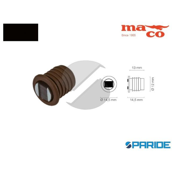 BOTTONE MAGNETICO D 12 MM 0637 AD INCASSO NERO PER...