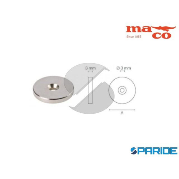 BOTTONE MAGNETICO D 15X3 NEODIMIO 0679 NORD