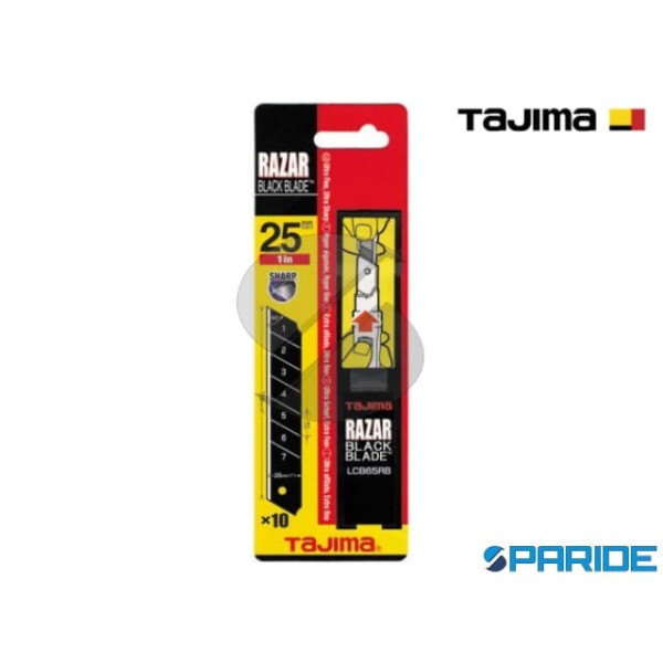 BOX DA 10 LAME 25 MM RAZAR BLACK BLADE LCB-65RB TA...