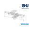 BRACCIO A SLITTA FERMO ARRESTO K-17183-01-0-1 ARGENTO G-U REGOLABILE CHIUDIPORTA OTS