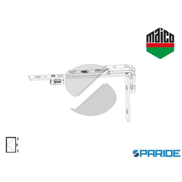 BRACCIO CERNIERA A-B SUPERIORE 52462 MAICO PVC E I...