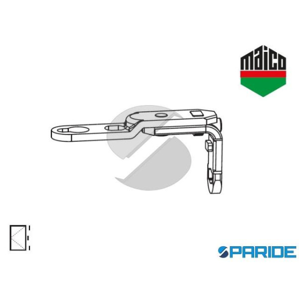 BRACCIO CERNIERA A-B SUPERIORE PVC PER FRONTALE CE...