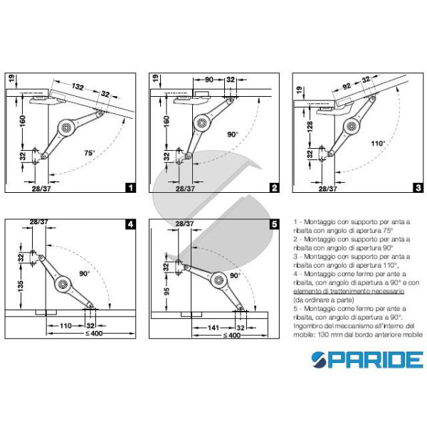 BRACCIO PER PENSILI 4902 SNODO DUO STANDARD