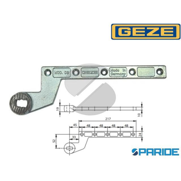 BRACCIO PORTANTE INFERIORE ZANCATO DB 044579 GEZE ...