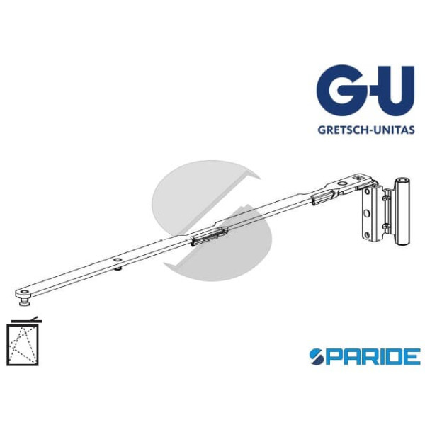 BRACCIO SOSTEGNO A-R SX 501-750 6-40237-20-L-1 GU BATTUTA 20 INTERASSE 13