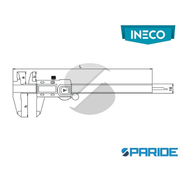 CALIBRO DIGITALE ABSOLUTE L 150 MM 50008 ACCUD INECO