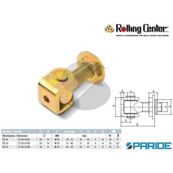 CARDINE A SALDARE CR18 REGISTRABILE ROLLING CENTER