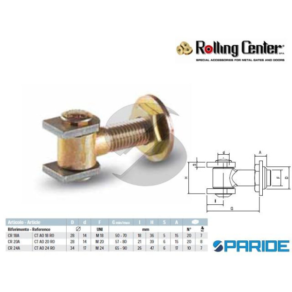 CARDINE A SALDARE CR20A REGISTRABILE CON ALI ROLLI...