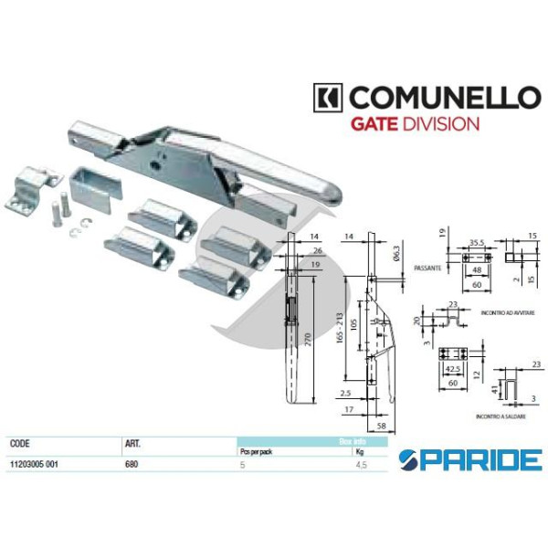 CARIGLIONE PER PORTONE CAR 680 COMUNELLO