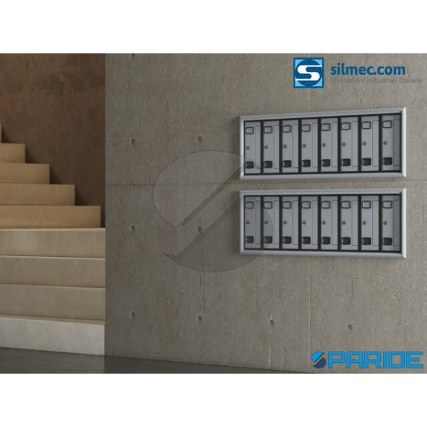 CASSETTA POSTALE COMPONIBILE 125X300X280 MM SC7 SILMEC IN ALLUMINIO