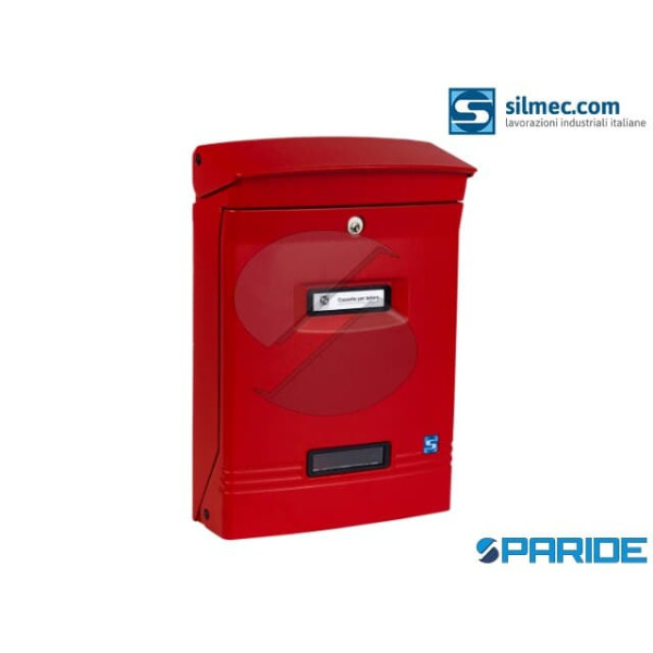 CASSETTA POSTALE GIOIOSA ROSSA RAL 3002 SILMEC