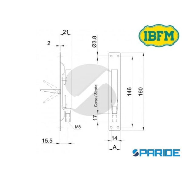 CATENACCIO 421 24 A LEVA AZIONE SEMPLICE IBFM