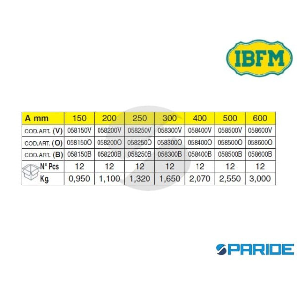 CATENACCIO A LEVA 150 MM BRONZATO 58 IBFM