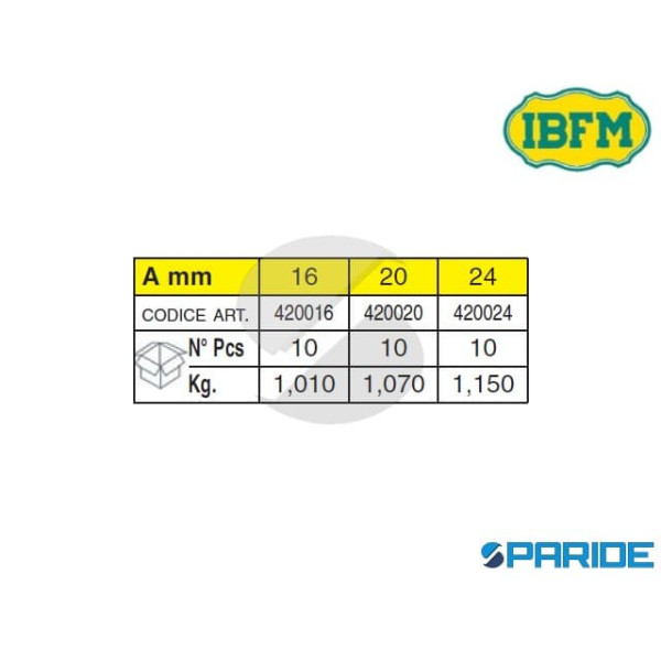 CATENACCIO A LEVA 420\I 24 MM INOX IBFM