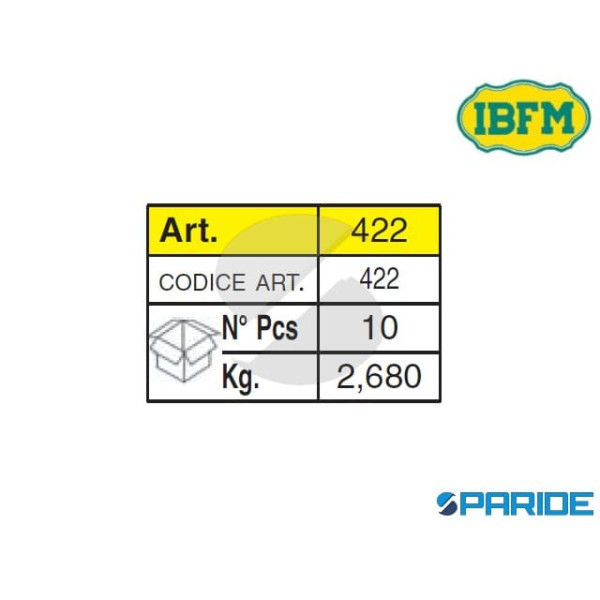 CATENACCIO A LEVA 422 DOPPIA AZIONE PER SERRAMENTI IBFM